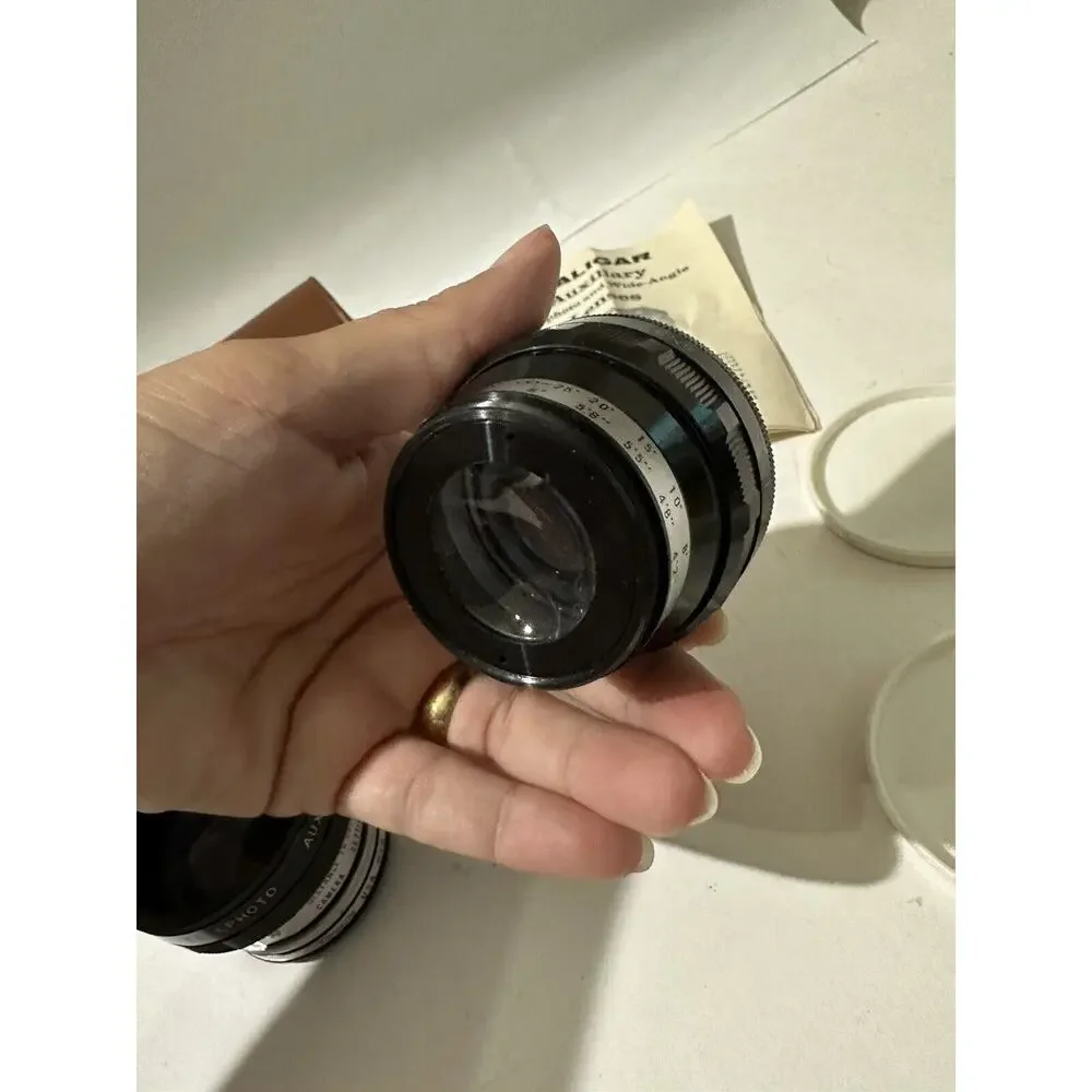 Kaligar Camera Lens Set of 2 Auxiliary Bayonet Wide Angle #7041 &‎ #6641 Japan